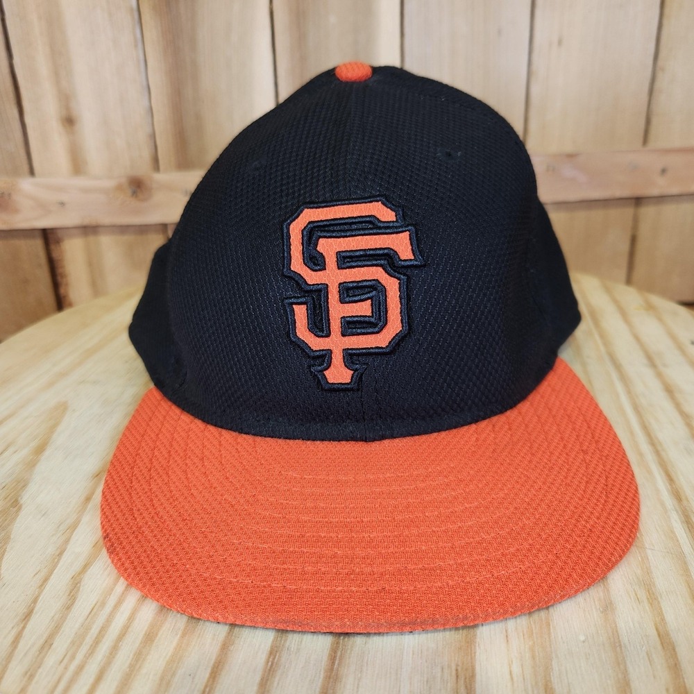 San Francisco Giants On Field Hat Cap Fitted 7 5/8 Black MLB Baseball New Era
